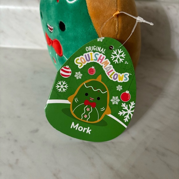 Mork the Gingerbread Shark Squishmallow - Picture 3 of 3